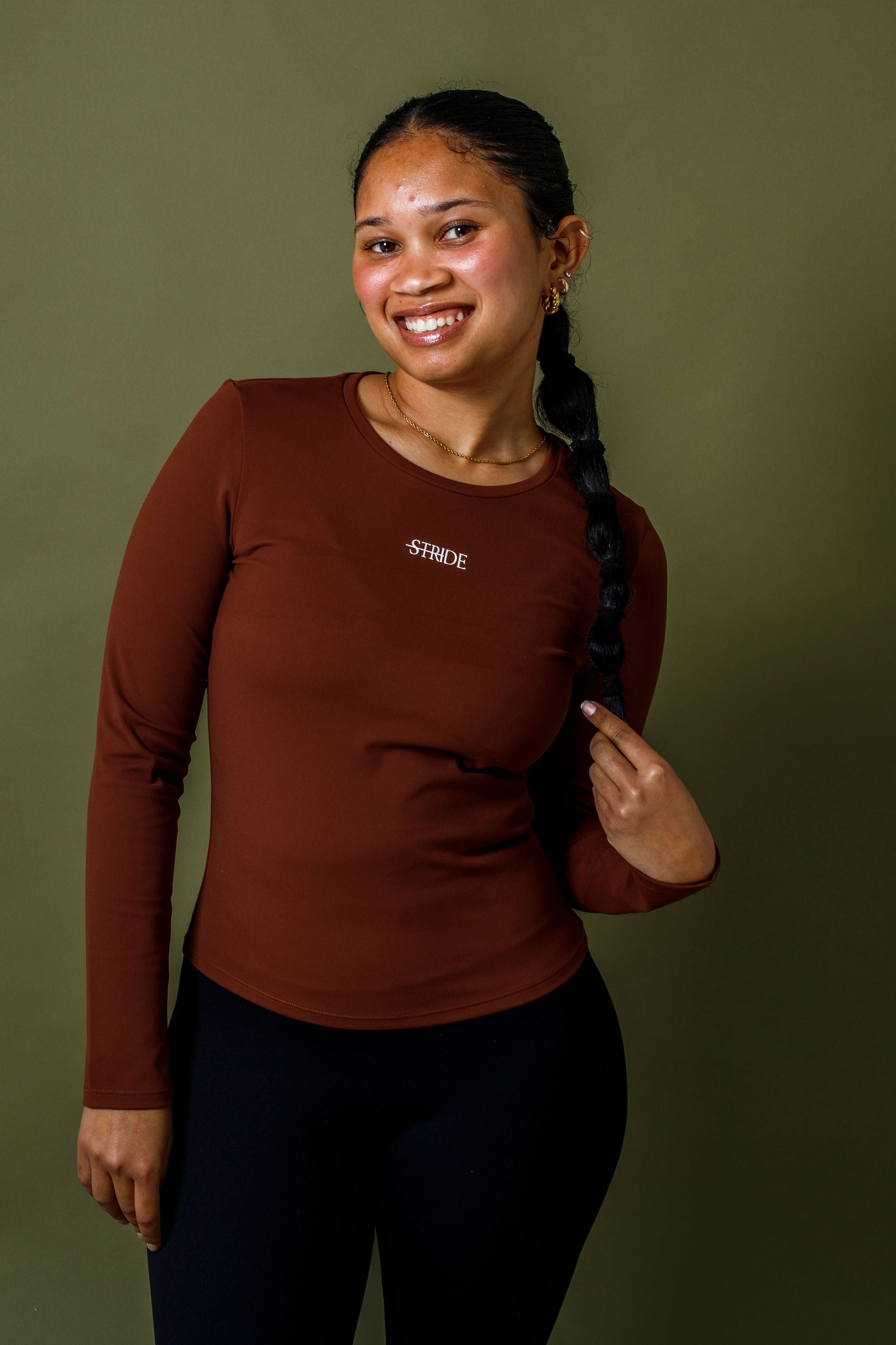 Ladies fitted long sleeve